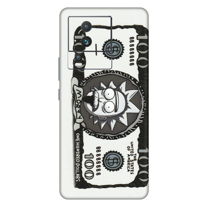 IQOO Phone Skins (All Models) - Rick And Morty Hundred Dollar Anime - Matte Finish (M-161) IQOO Neo 7 5G