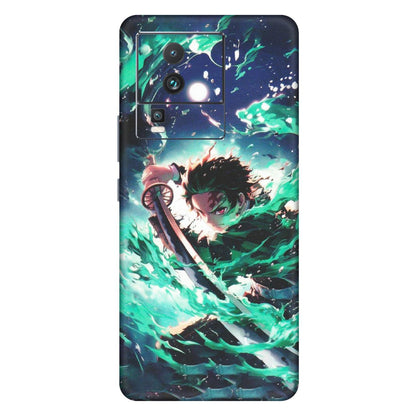 IQOO Phone Skins (All Models) - Sword Fighter Anime - Matte Finish (M-29) IQOO Neo 7 5G