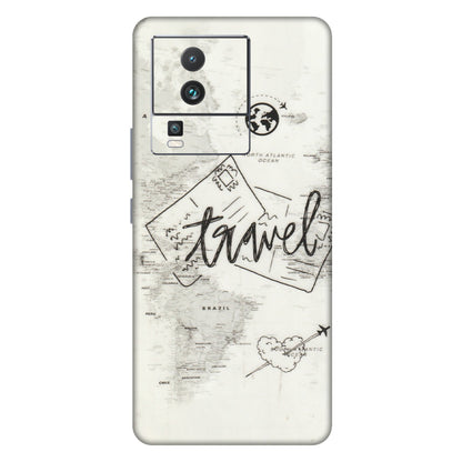IQOO Phone Skins (All Models) - Travel Ticket - Transparent Finish (T-06) IQOO Neo 7 5G
