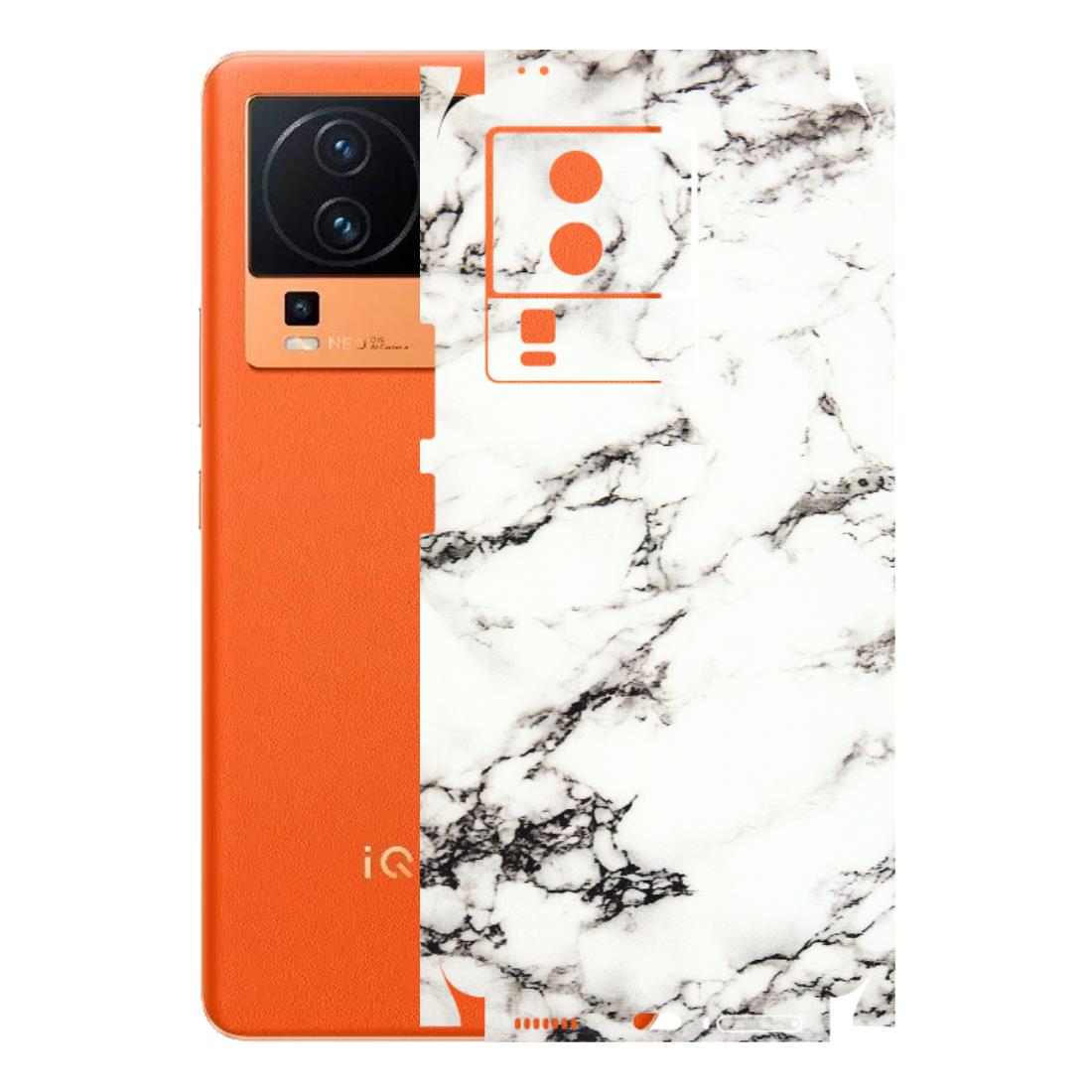 IQOO Phone Skins (All Models) - Black and White Marble Texture - 3D Embossed Finish (L-124) IQOO Neo 7 PRO
