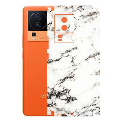 IQOO Phone Skins (All Models) - Black and White Marble Texture - 3D Embossed Finish (L-124) IQOO Neo 7 PRO
