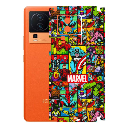 IQOO Phone Skins (All Models) - MARVELOUS Comic Characters - 3D Embossed Finish (L-129) IQOO Neo 7 PRO