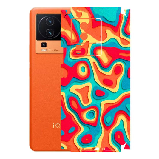 IQOO Phone Skins (All Models) - Abstract Swirl - 3D Embossed Finish (L-150) IQOO Neo 7 PRO