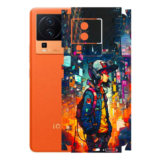 IQOO Phone Skins (All Models) - Street Anime Guy - 3D Embossed Finish (L-158) IQOO Neo 7 PRO