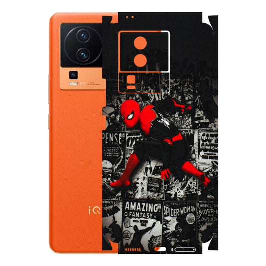 IQOO Phone Skins (All Models) - SpiderMan New - 3D Embossed Finish (L-162) IQOO Neo 7 PRO
