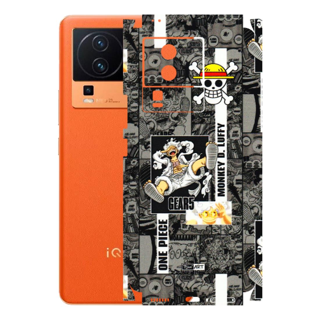 IQOO Phone Skins (All Models) - Cuffy Anime MonkeyCamic - 3D Embossed Finish (L-242) IQOO Neo 7 PRO