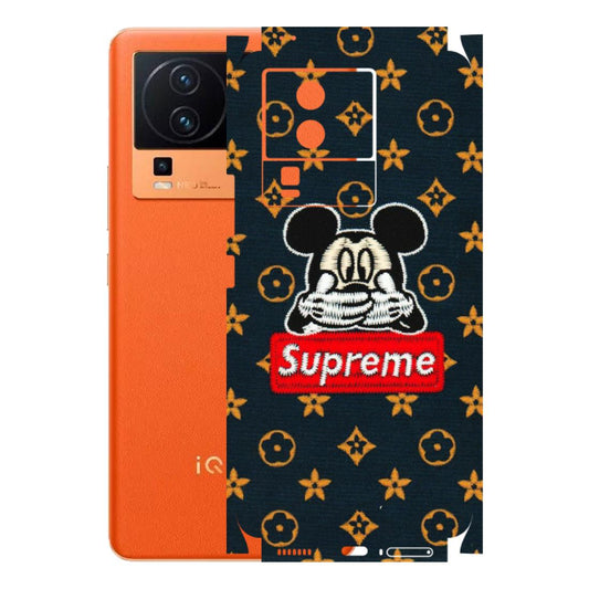 IQOO Phone Skins (All Models) - Mickey Supreme - Matte Finish (M-83) IQOO Neo 7 PRO
