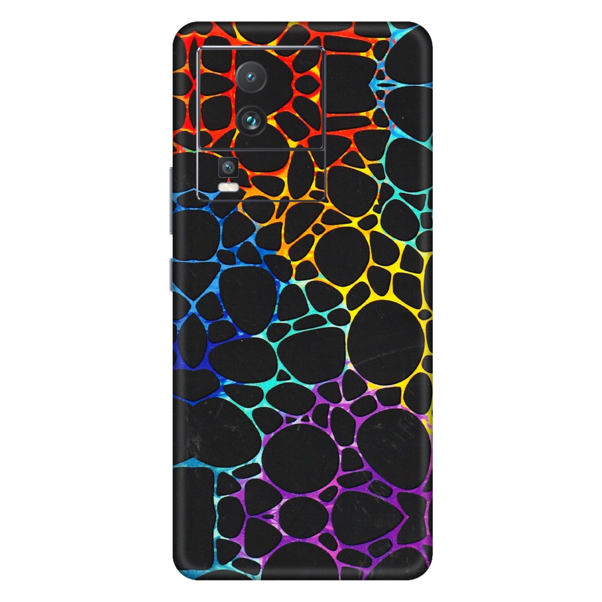 IQOO Phone Skins (All Models) - Abstract Art MultiColour - 3D Embossed Finish (L-133) IQOO Neo 7 PRO