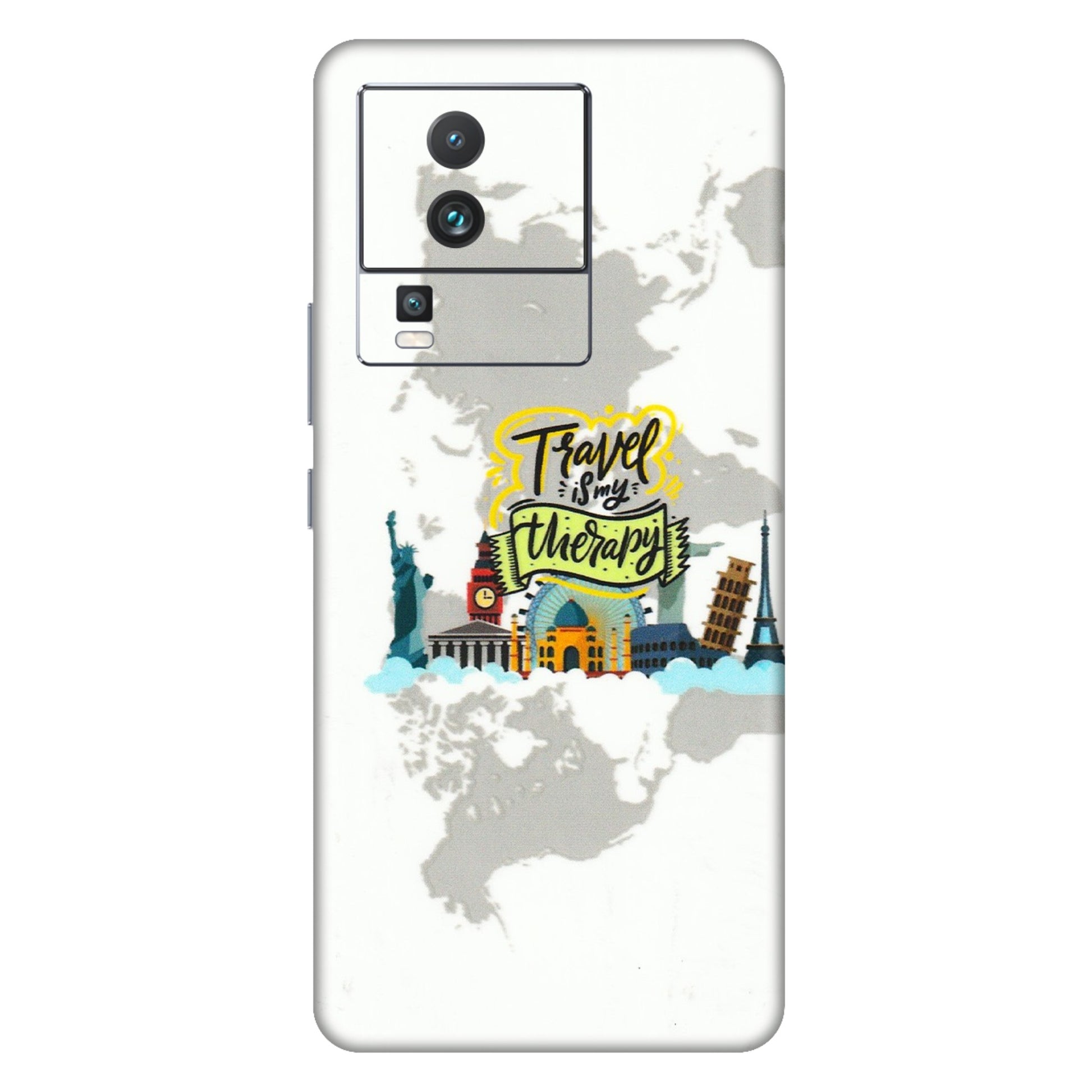 IQOO Phone Skins (All Models) - Travel Therapy - 3D Embossed Finish (L-199) IQOO Neo 7 PRO