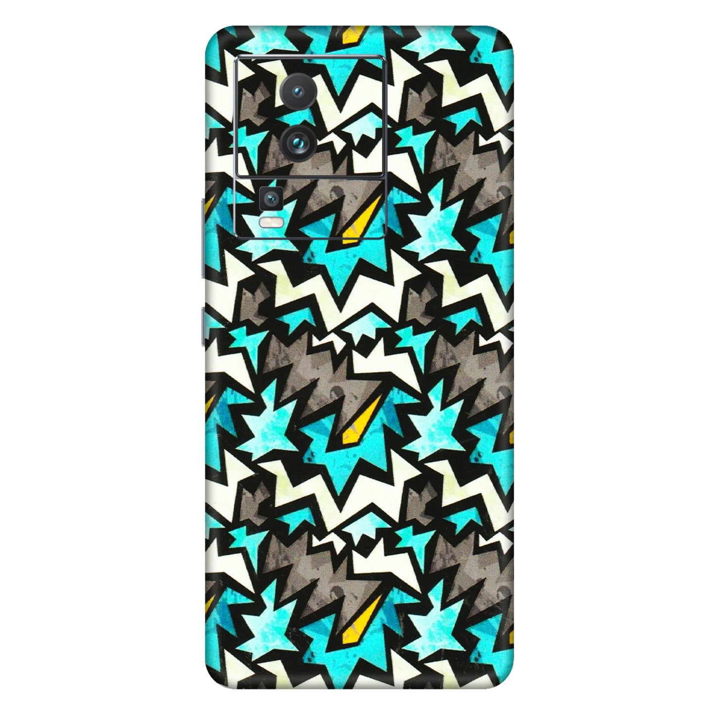 IQOO Phone Skins (All Models) - Funky Zig Zag - 3D Embossed Finish (L-223) IQOO Neo 7 PRO