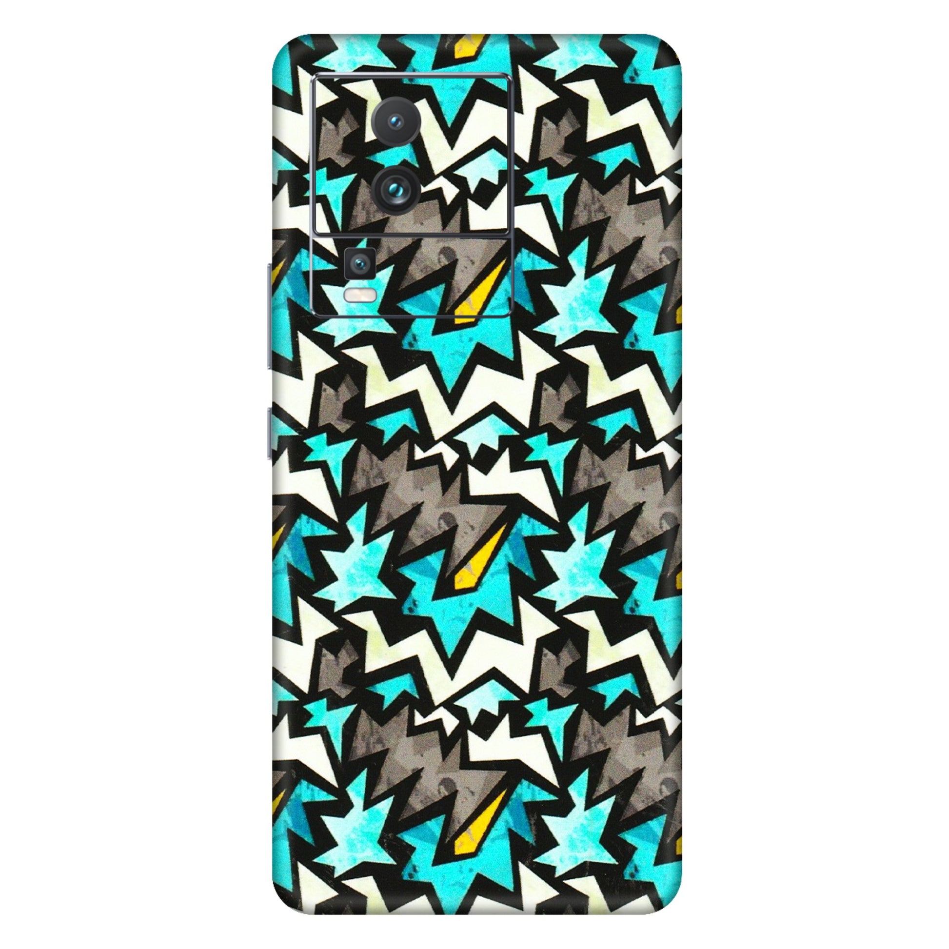 IQOO Phone Skins (All Models) - Funky Zig Zag - 3D Embossed Finish (L-223) IQOO Neo 7 PRO