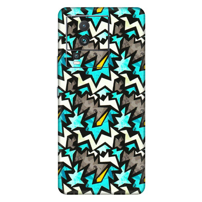 IQOO Phone Skins (All Models) - Funky Zig Zag - 3D Embossed Finish (L-223) IQOO Neo 7 PRO