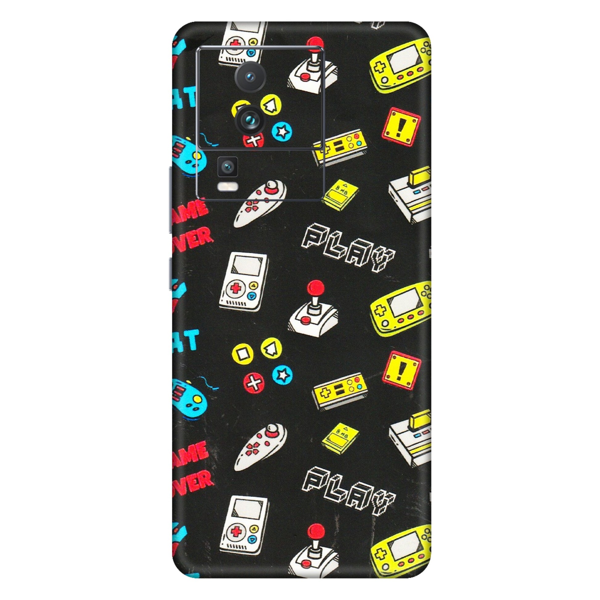 IQOO Phone Skins (All Models) - Gaming Doodles - 3D Embossed Finish (L-224) IQOO Neo 7 PRO