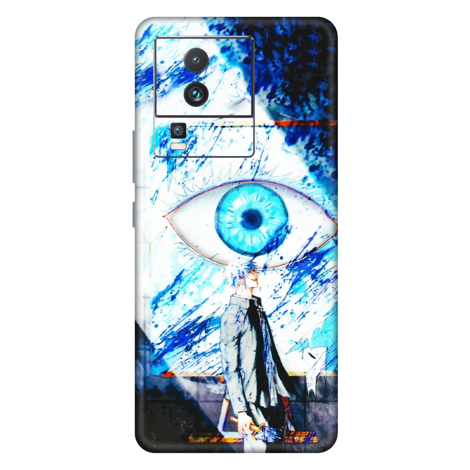 IQOO Phone Skins (All Models) - Gojo Satoru evil eye - 3D Embossed Finish (L-239) IQOO Neo 7 PRO