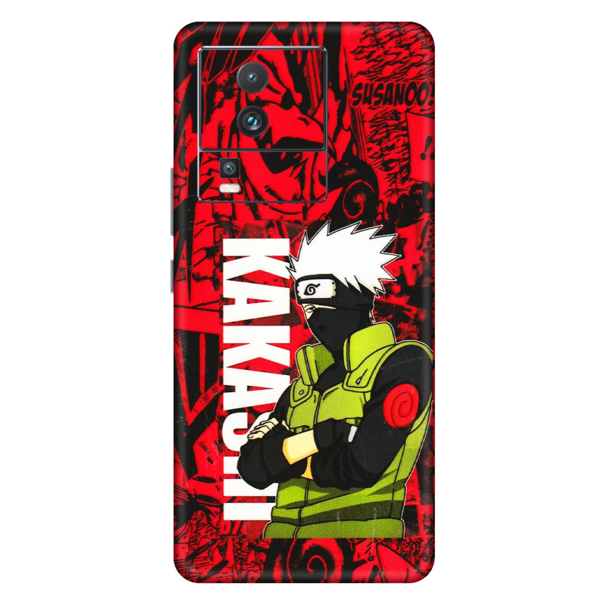 IQOO Phone Skins (All Models) - Kakashi Red Anime - 3D Embossed Finish (L-251) IQOO Neo 7 PRO
