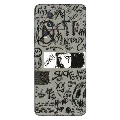 IQOO Phone Skins (All Models) - Never Have Love Anime - 3D Embossed Finish (L-260) IQOO Neo 7 PRO