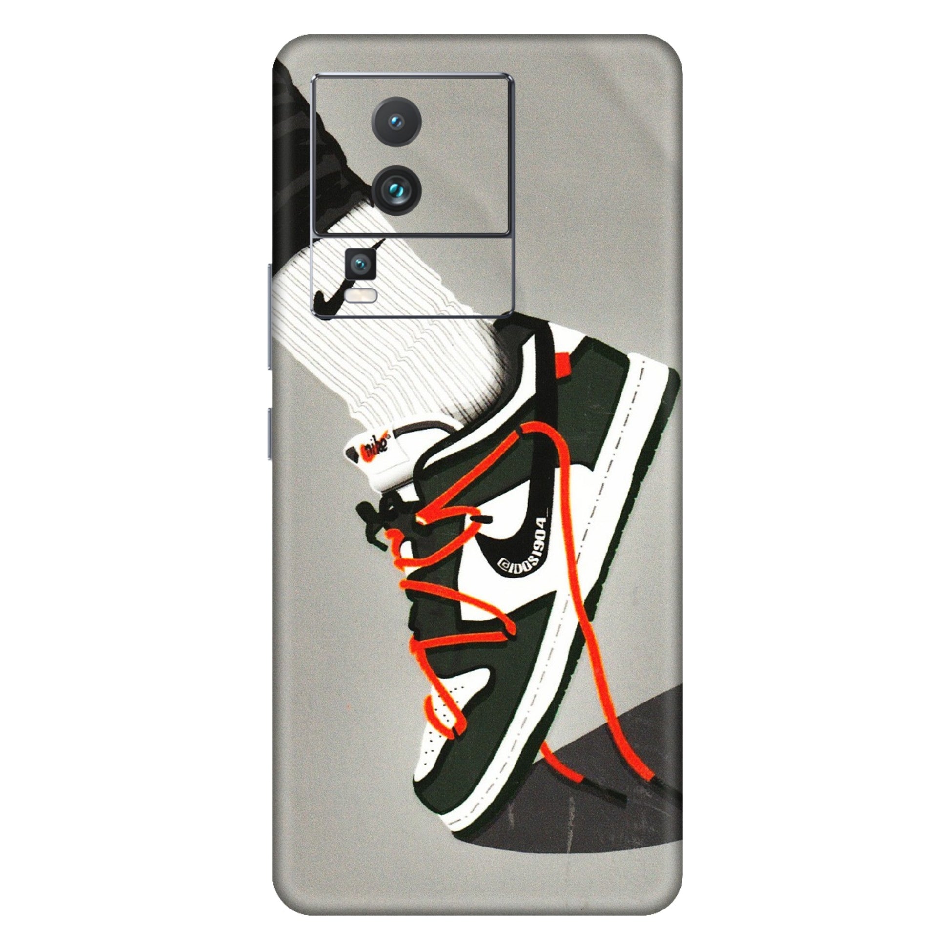 IQOO Phone Skins (All Models) - New Grey Sneaker - 3D Embossed Finish (L-261) IQOO Neo 7 PRO
