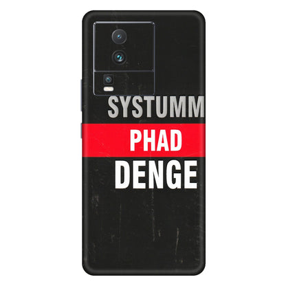 IQOO Phone Skins (All Models) - Systumm Phad Denge - 3D Embossed Finish (L-278) IQOO Neo 7 PRO