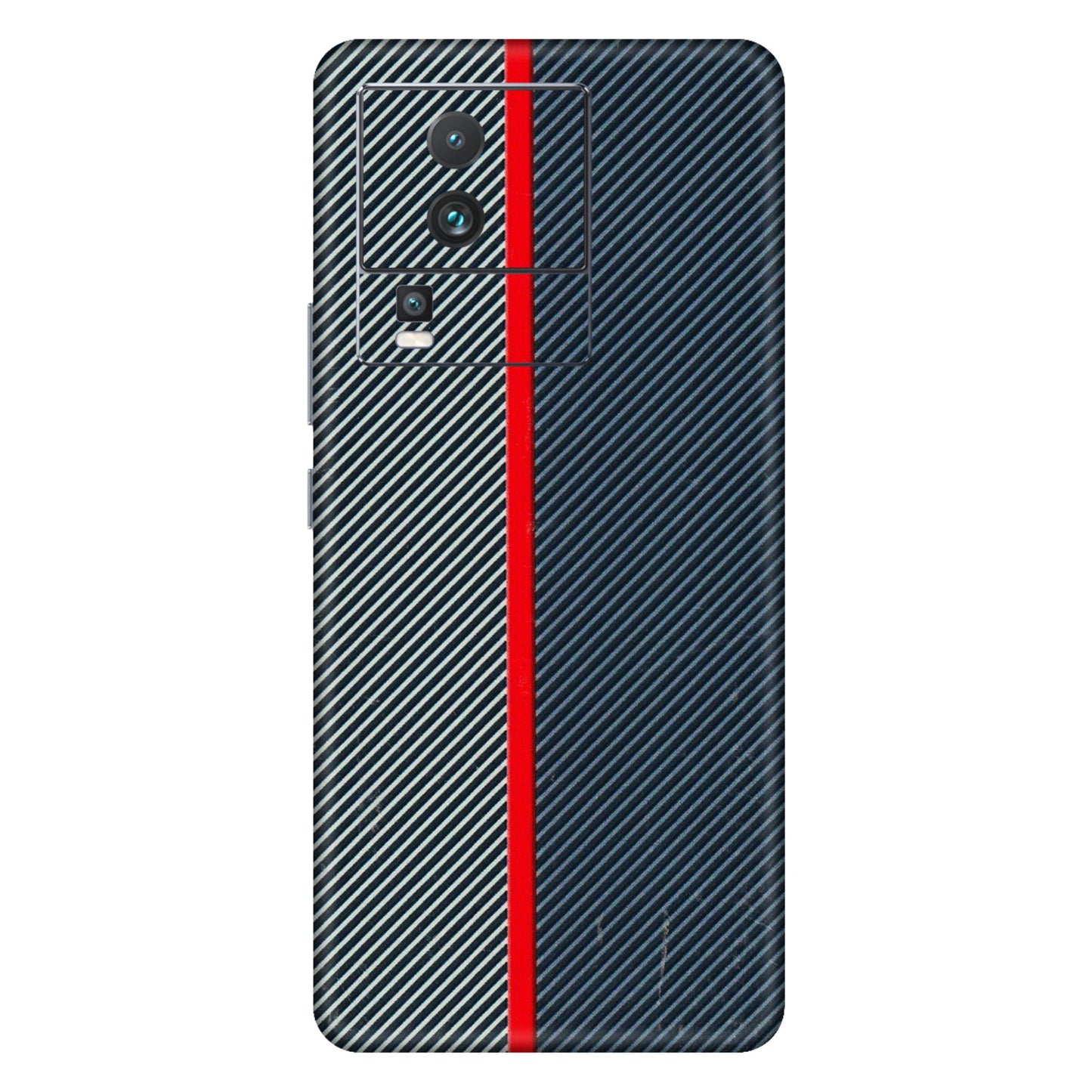 IQOO Phone Skins (All Models) - Blue Sober Lines - 3D Embossed Finish (L-305) IQOO Neo 7 PRO
