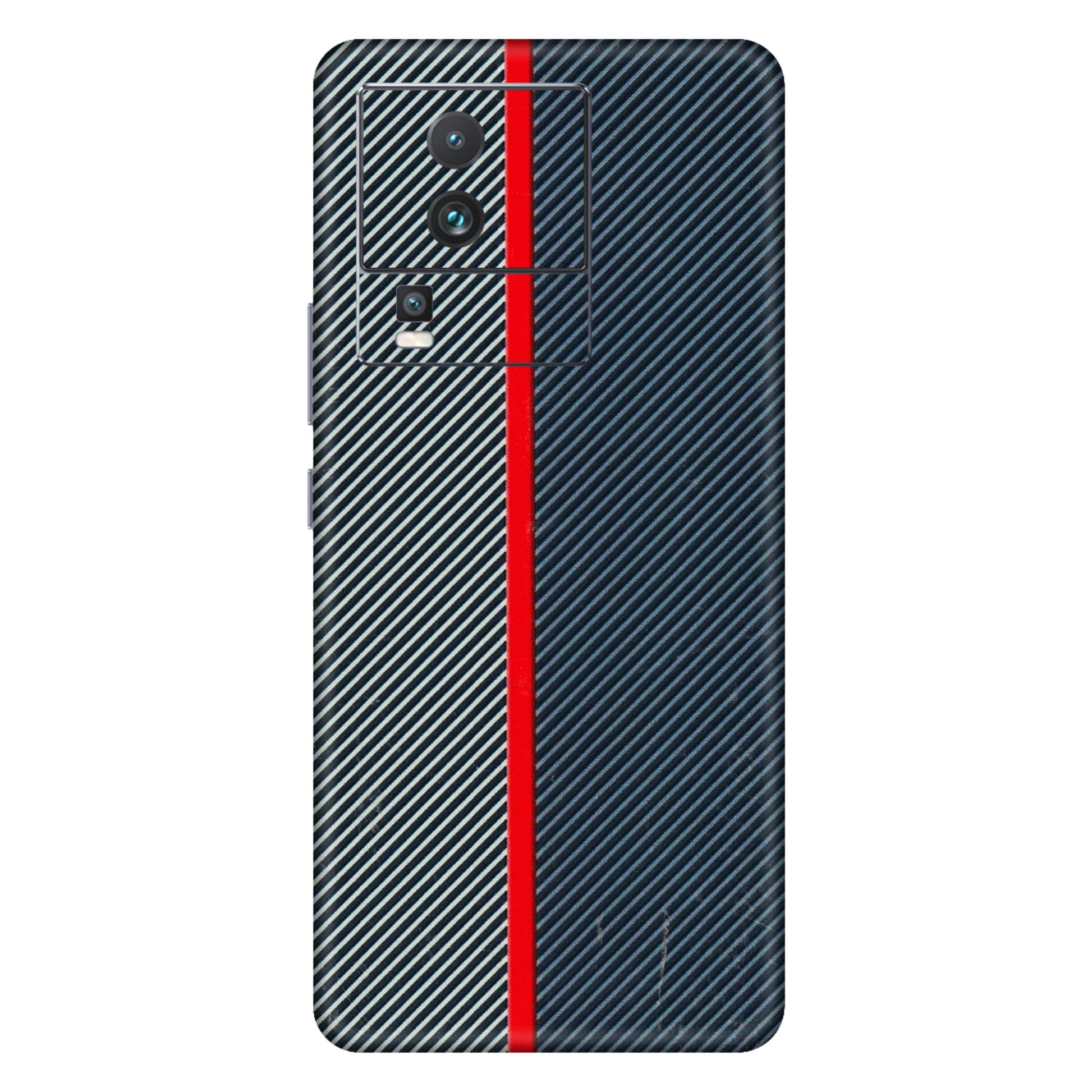 IQOO Phone Skins (All Models) - Blue Sober Lines - 3D Embossed Finish (L-305) IQOO Neo 7 PRO