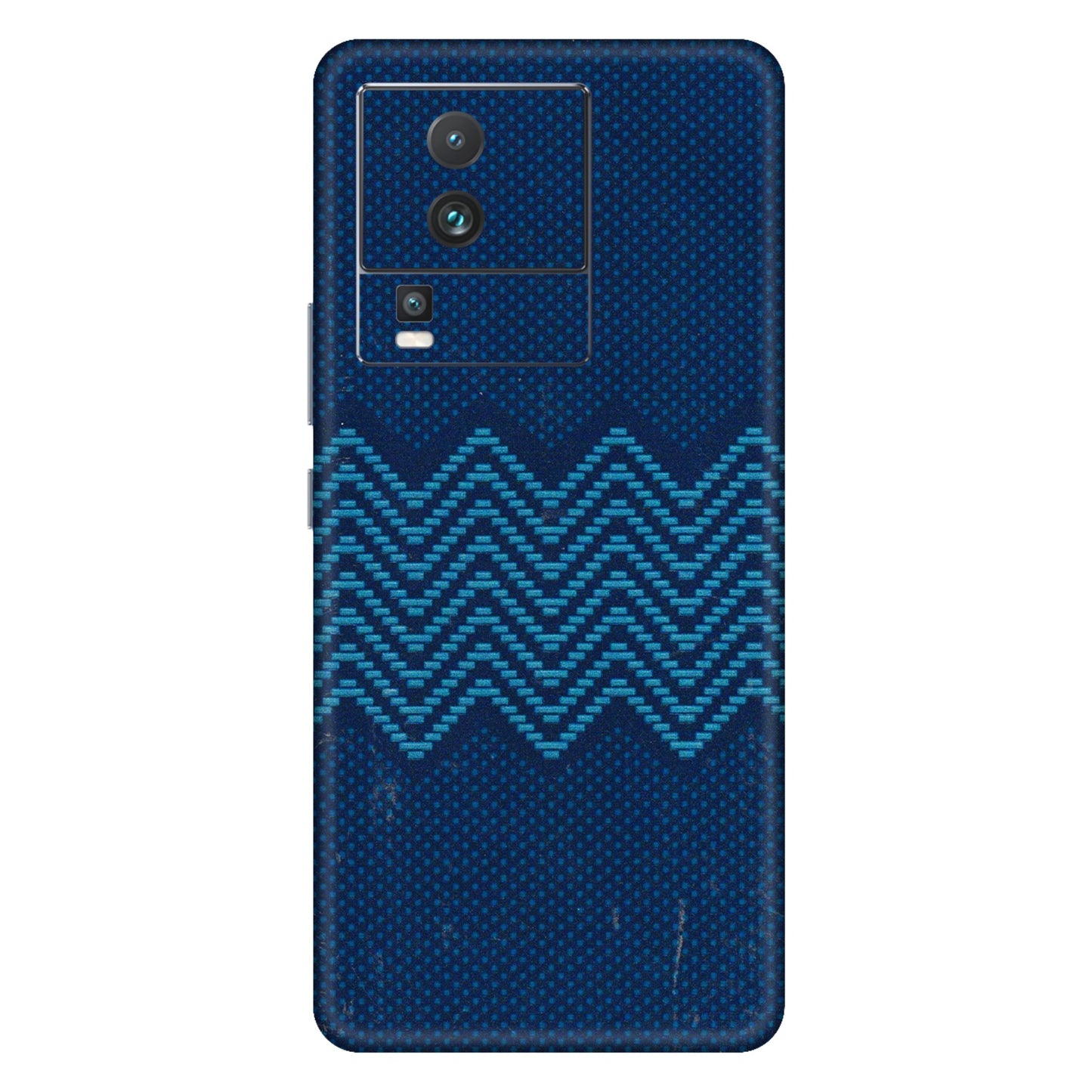 IQOO Phone Skins (All Models) - Blue Sober Waves - 3D Embossed Finish (L-306) IQOO Neo 7 PRO