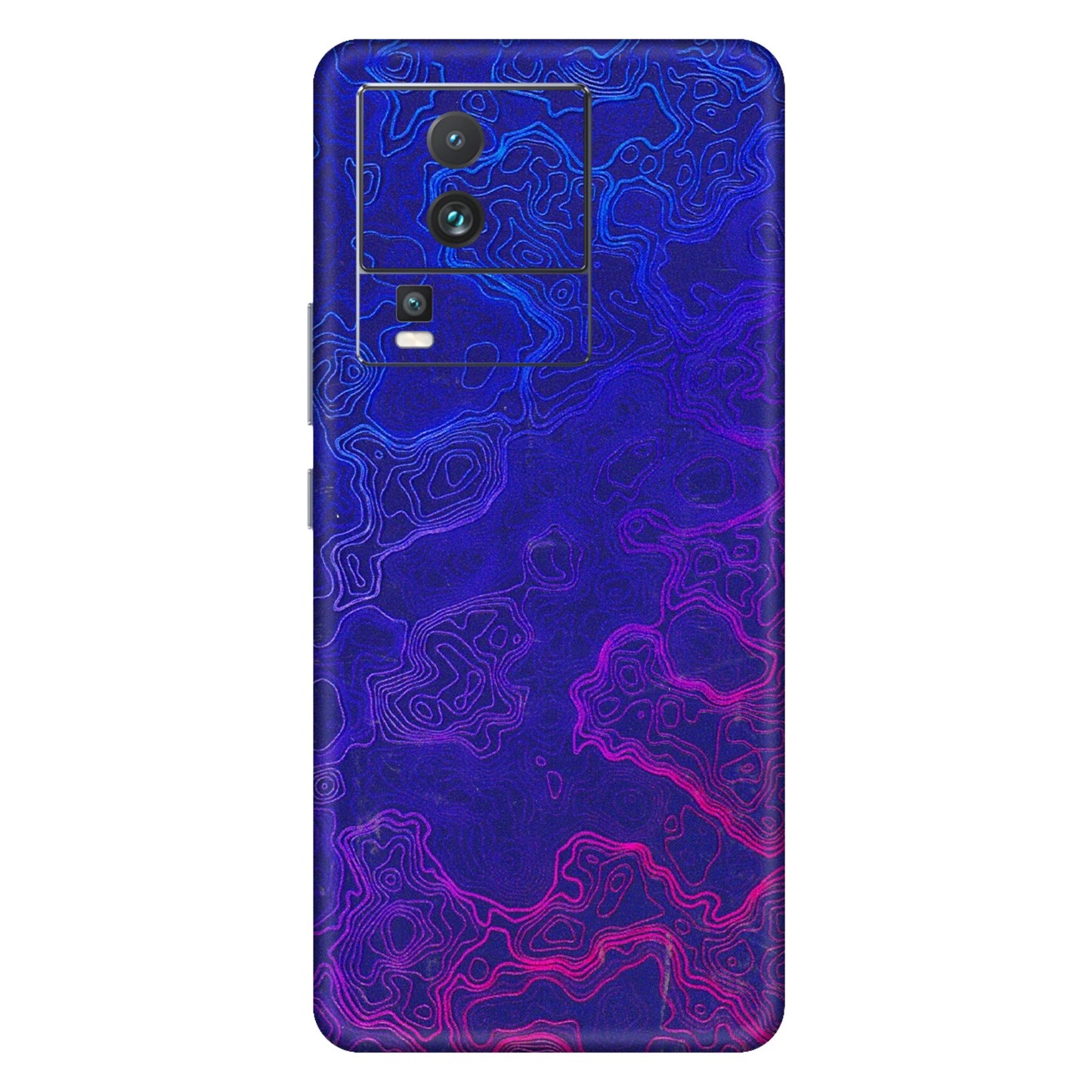 IQOO Phone Skins (All Models) - Purple Ripples Swirl - 3D Embossed Finish (L-314) IQOO Neo 7 PRO