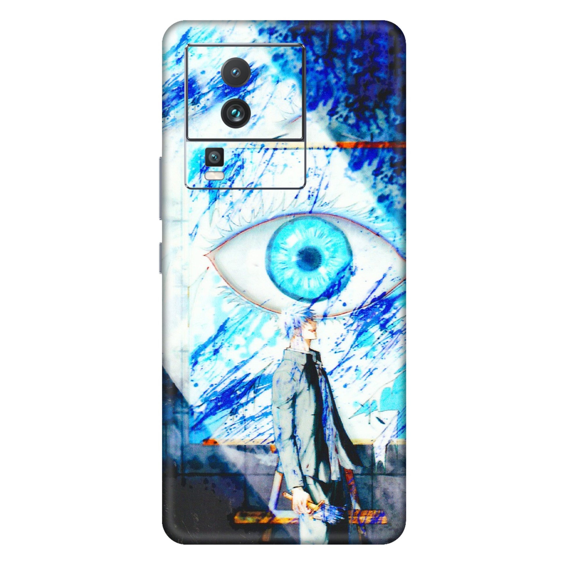 IQOO Phone Skins (All Models) - Anime Sea Blue Eye - 3D Embossed Finish (L-318) IQOO Neo 7 PRO