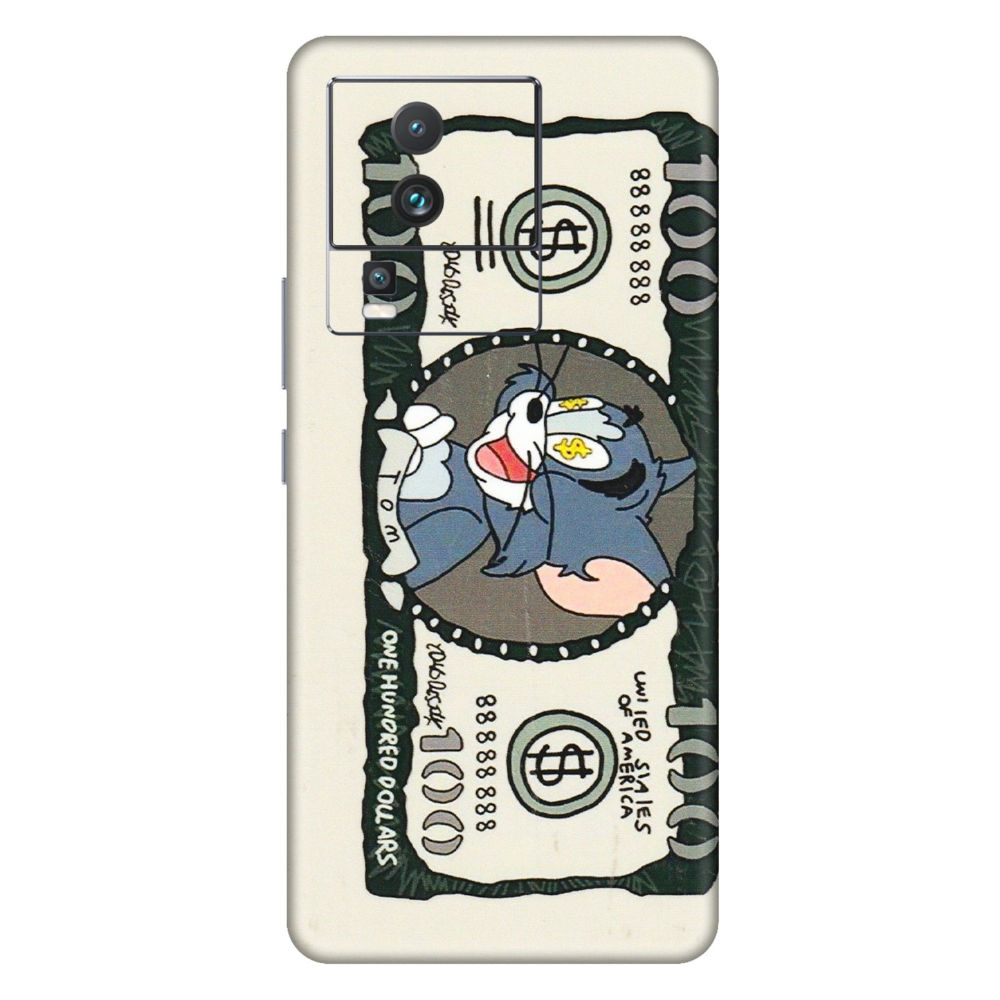 IQOO Phone Skins (All Models) - Tom Hundred Dollar - 3D Embossed Finish (L-324) IQOO Neo 7 PRO