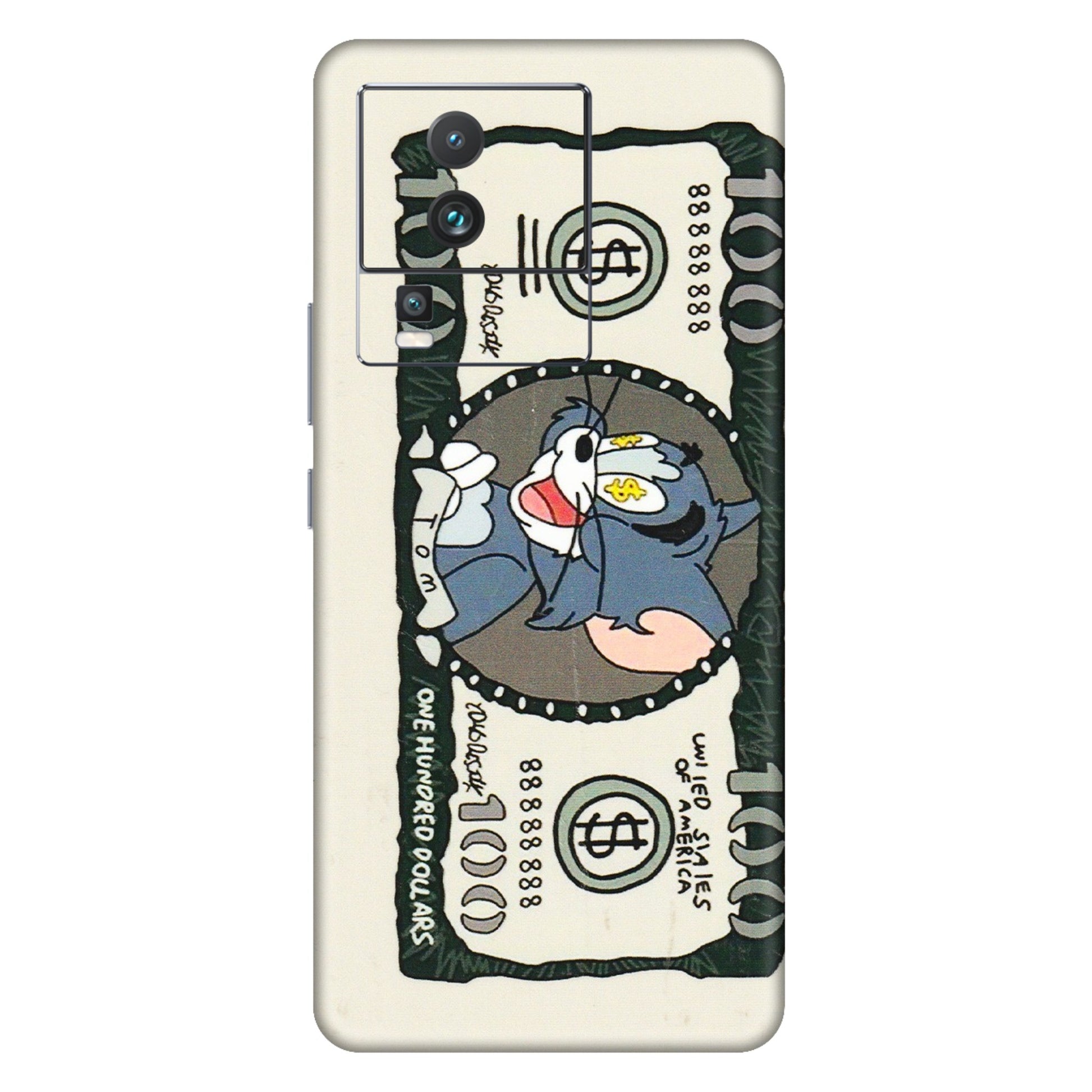IQOO Phone Skins (All Models) - Tom Hundred Dollar - 3D Embossed Finish (L-324) IQOO Neo 7 PRO