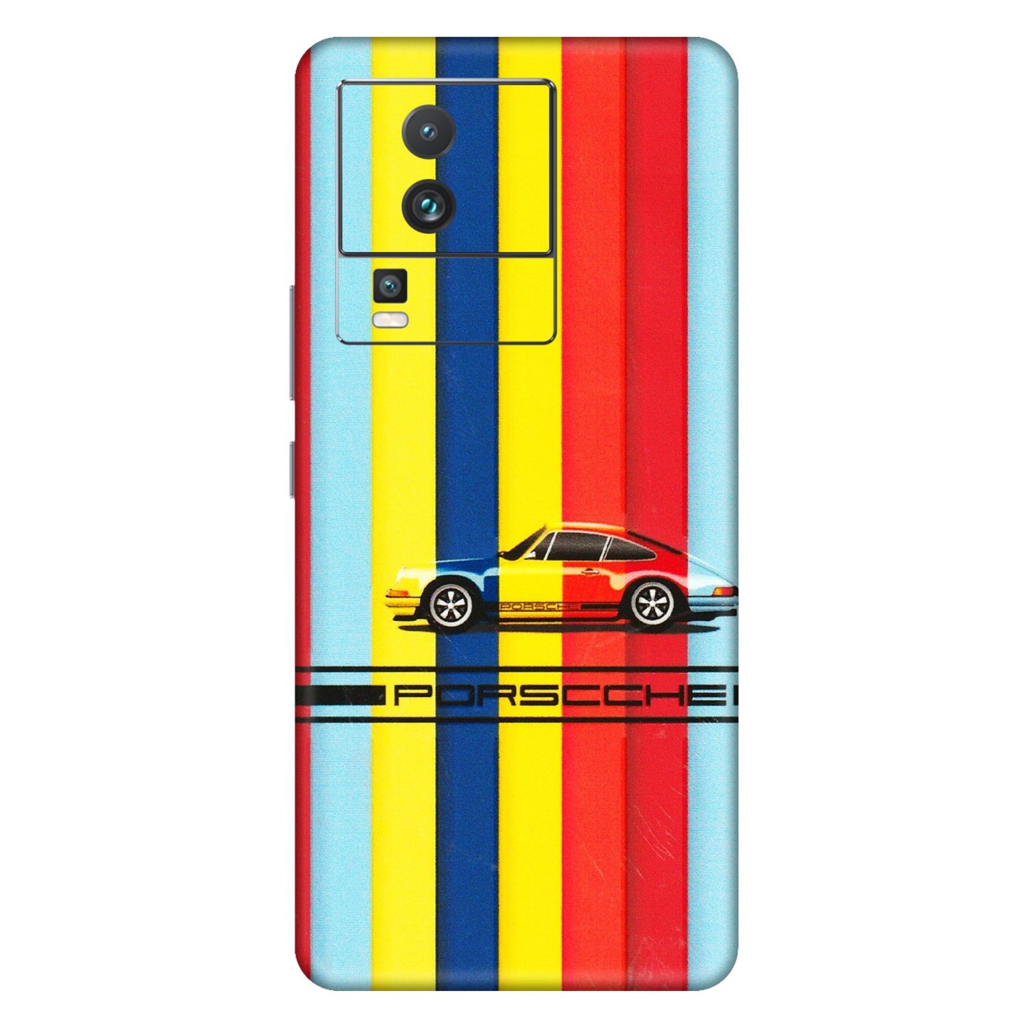 IQOO Phone Skins (All Models) - Multicolour Porche - 3D Embossed Finish (L-39) IQOO Neo 7 PRO
