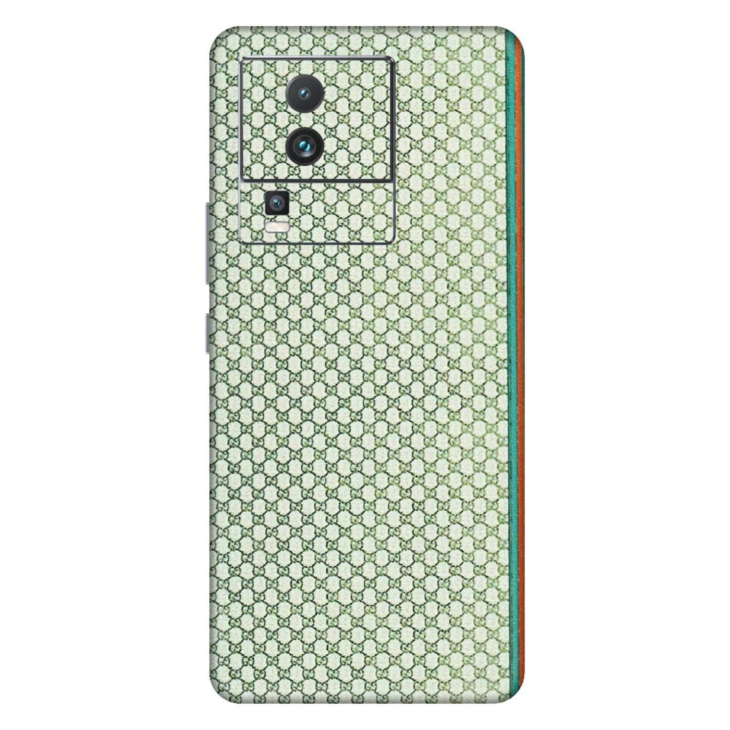 IQOO Phone Skins (All Models) - Gucci Fabric Pattern - 3D Embossed Finish (L-73) IQOO Neo 7 PRO