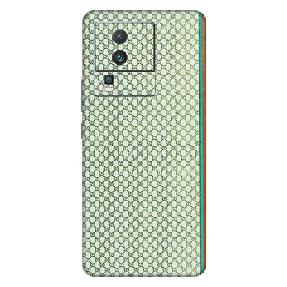 IQOO Phone Skins (All Models) - Gucci Fabric Pattern - 3D Embossed Finish (L-73) IQOO Neo 7 PRO
