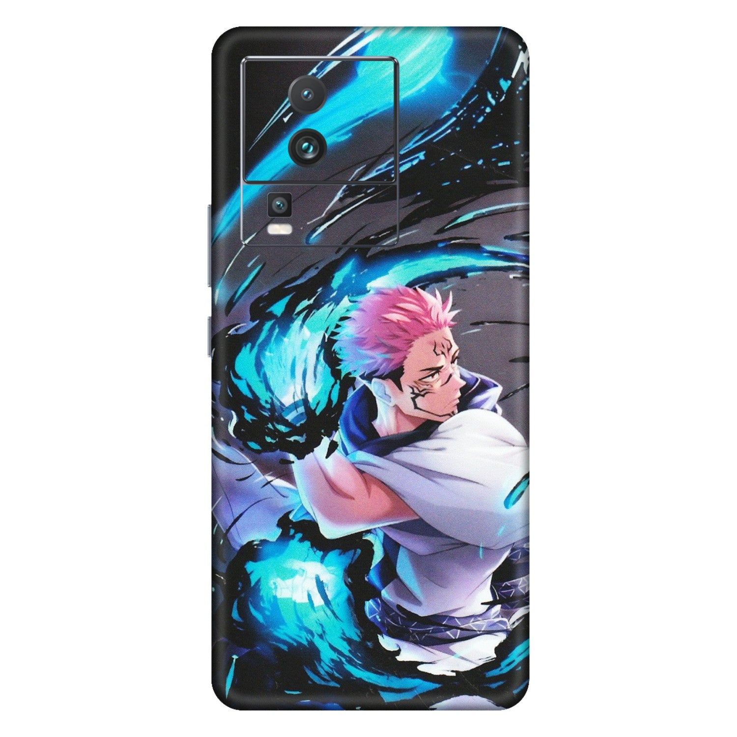 IQOO Phone Skins (All Models) - New Jujutsu Kaisen Grey Blue Anime - Matte Finish (M-127) IQOO Neo 7 PRO