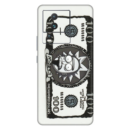 IQOO Phone Skins (All Models) - Rick And Morty Hundred Dollar Anime - Matte Finish (M-161) IQOO Neo 7 PRO