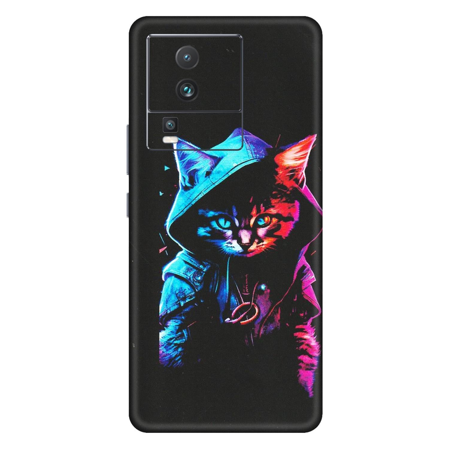IQOO Phone Skins (All Models) - Cyberpunk Cat - Matte Finish (M-45) IQOO Neo 7 PRO