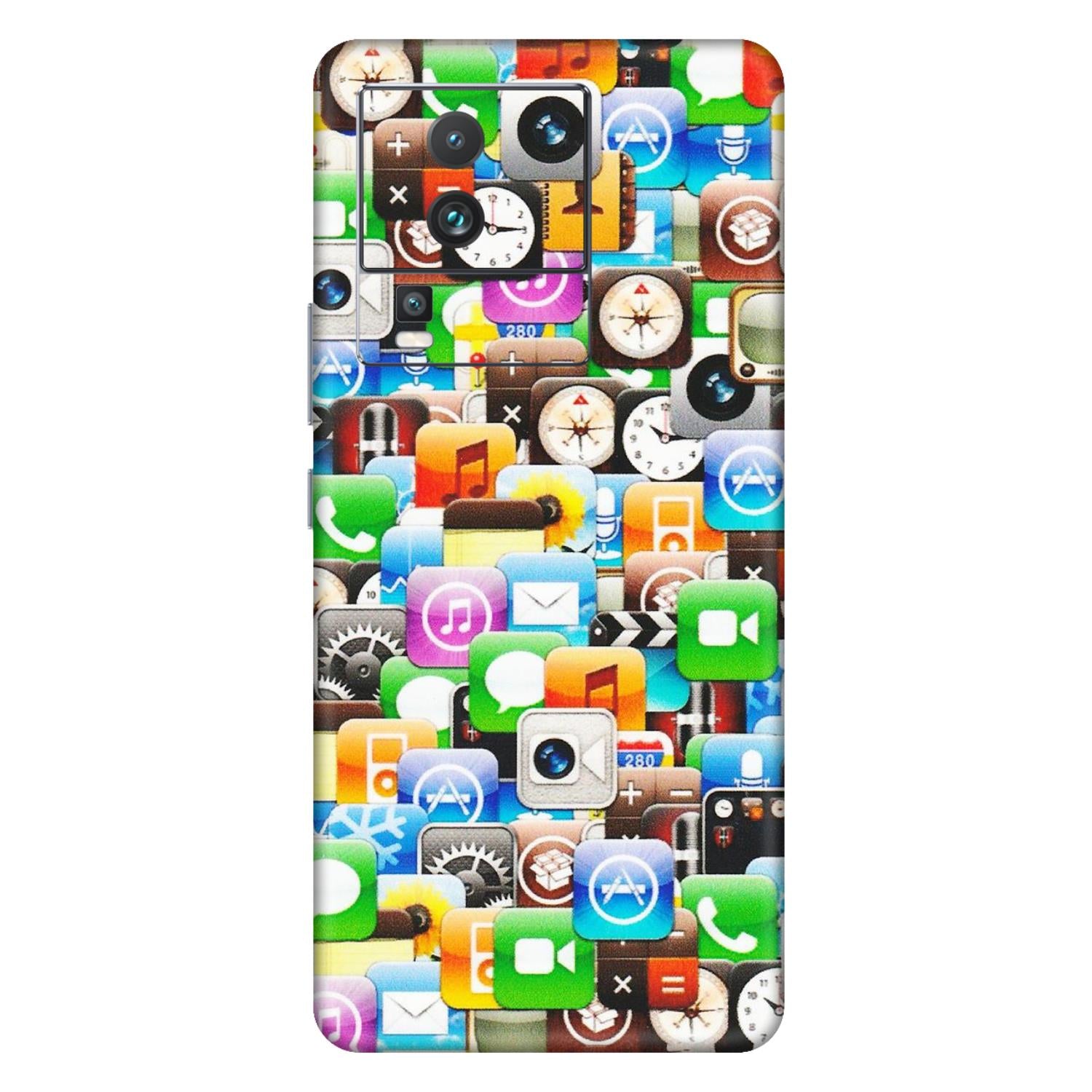 IQOO Phone Skins (All Models) - All Apple Icons - Matte Finish (M-93) IQOO Neo 7 PRO