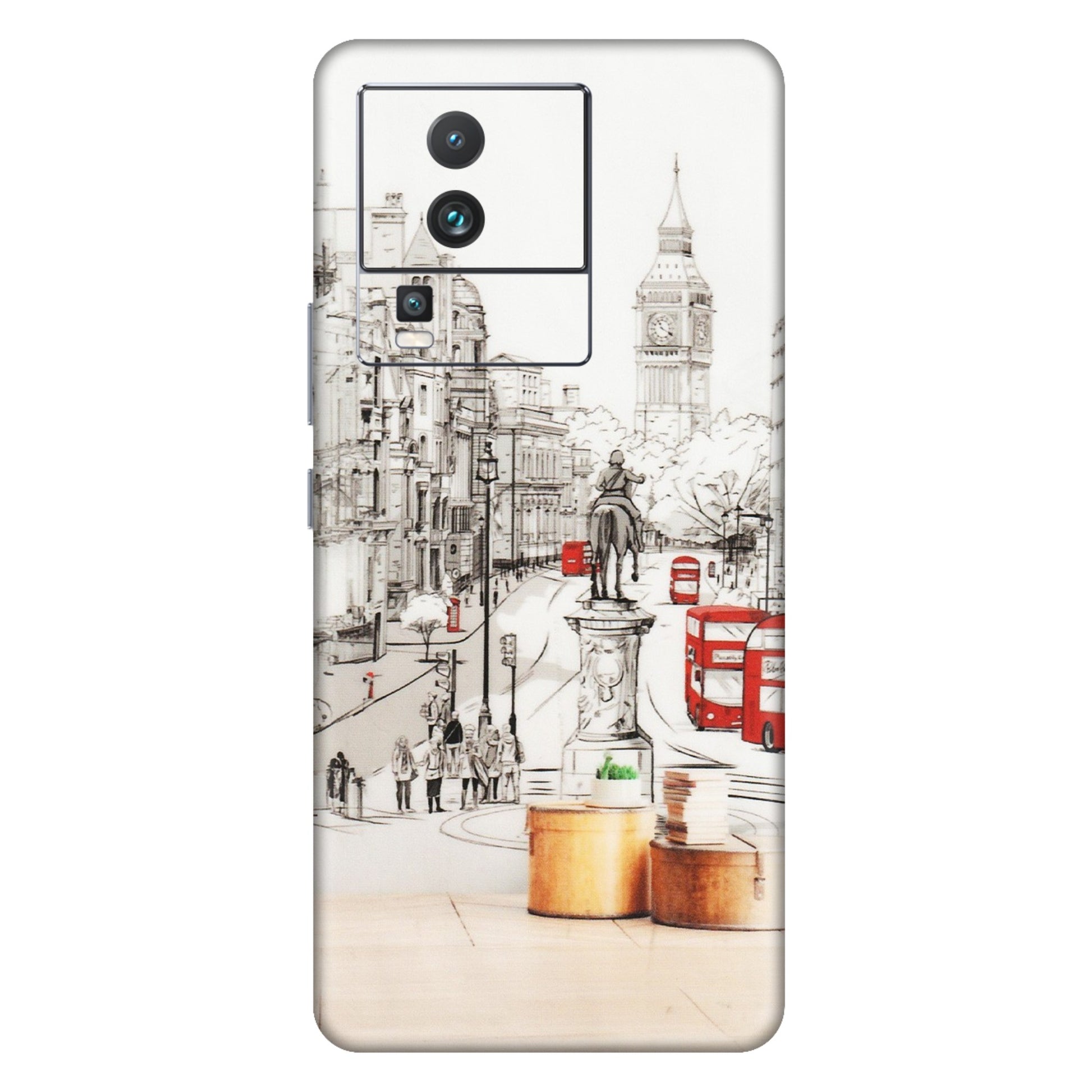 IQOO Phone Skins (All Models) - London Street - Transparent Finish (T-02) IQOO Neo 7 PRO