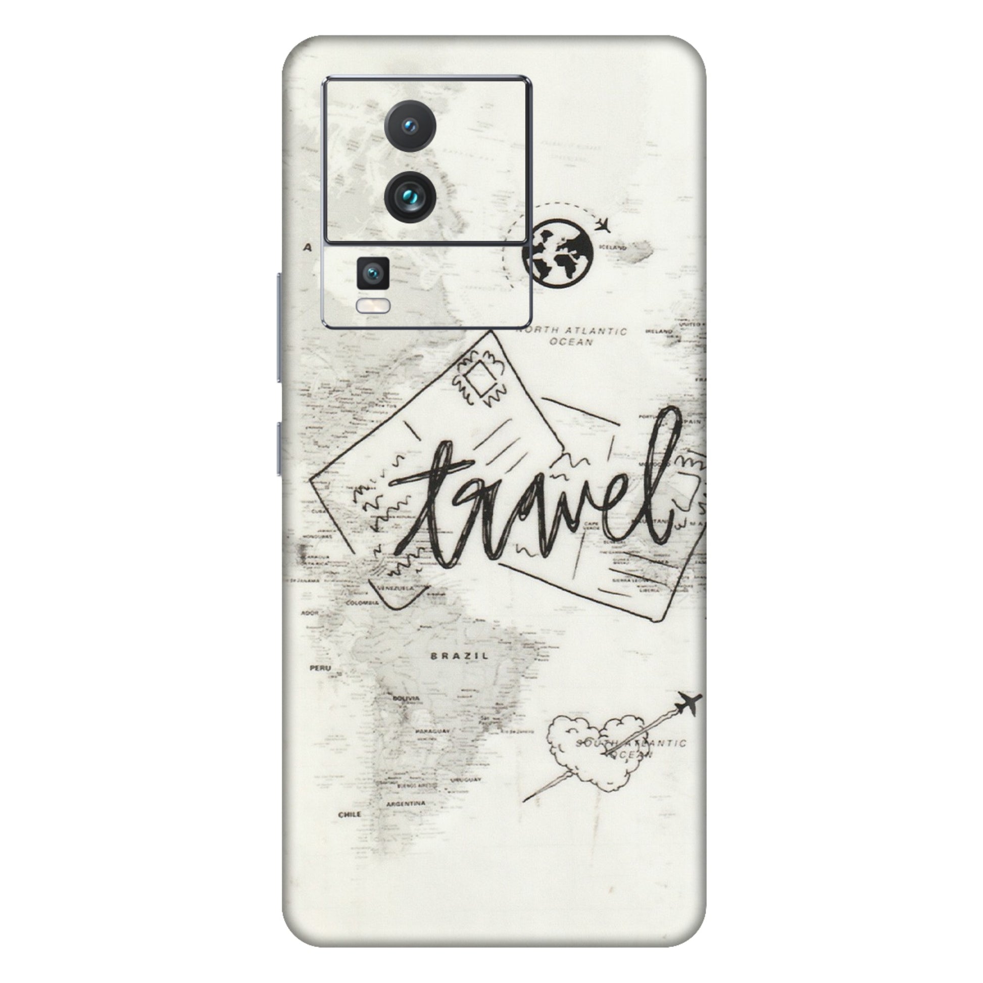IQOO Phone Skins (All Models) - Travel Ticket - Transparent Finish (T-06) IQOO Neo 7 PRO