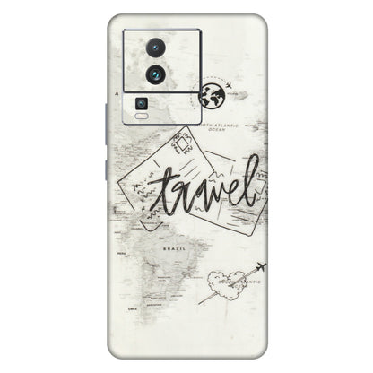 IQOO Phone Skins (All Models) - Travel Ticket - Transparent Finish (T-06) IQOO Neo 7 PRO