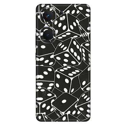 IQOO Phone Skins (All Models) - Big Black Dices - 3D Embossed Finish (L-106) IQOO Neo 9 Pro