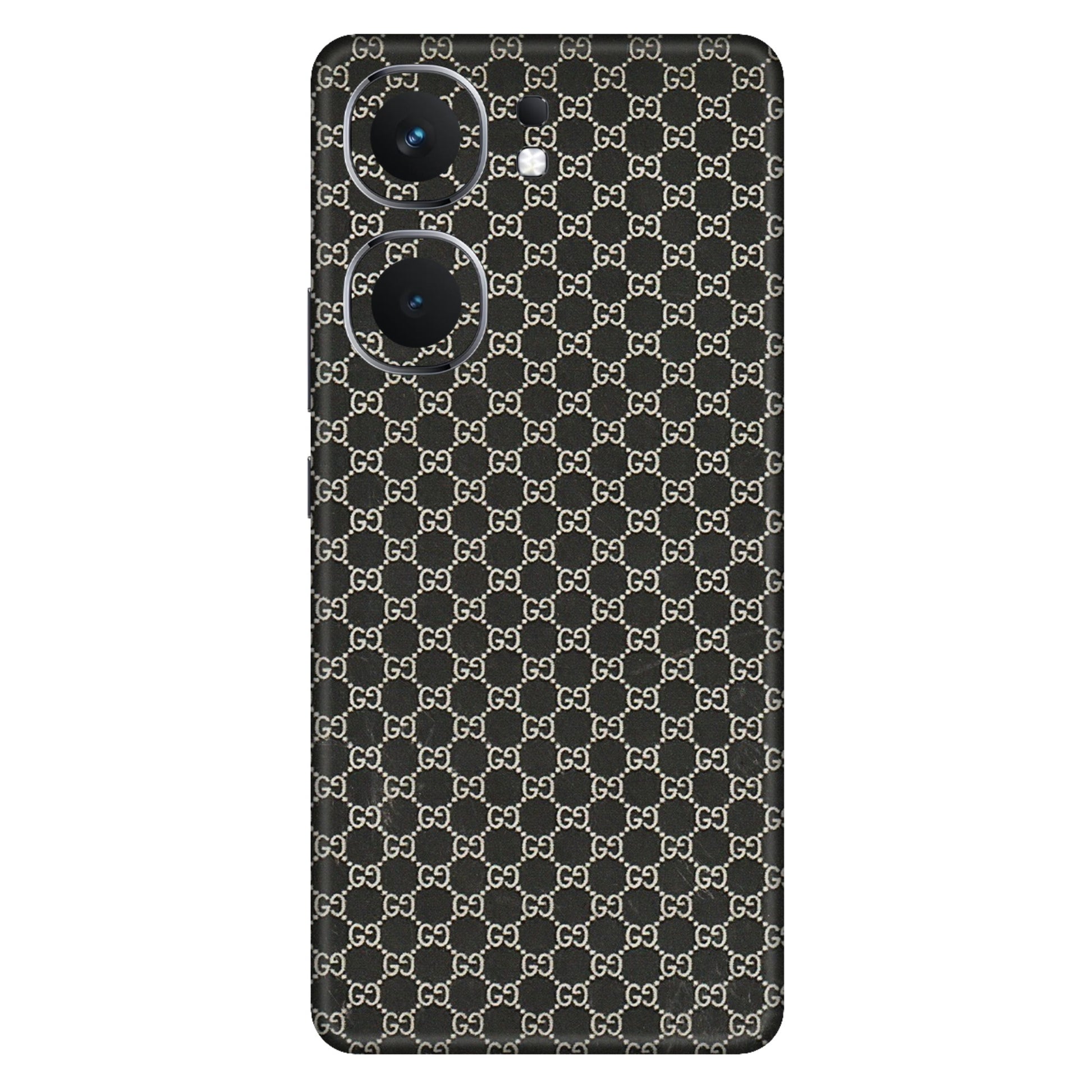 IQOO Phone Skins (All Models) - Black G Print - 3D Embossed Finish (L-109) IQOO Neo 9 Pro