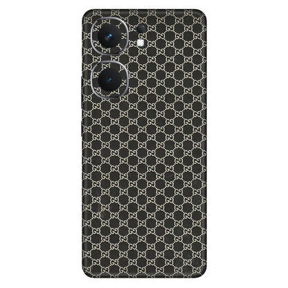 IQOO Phone Skins (All Models) - Black G Print - 3D Embossed Finish (L-109) IQOO Neo 9 Pro