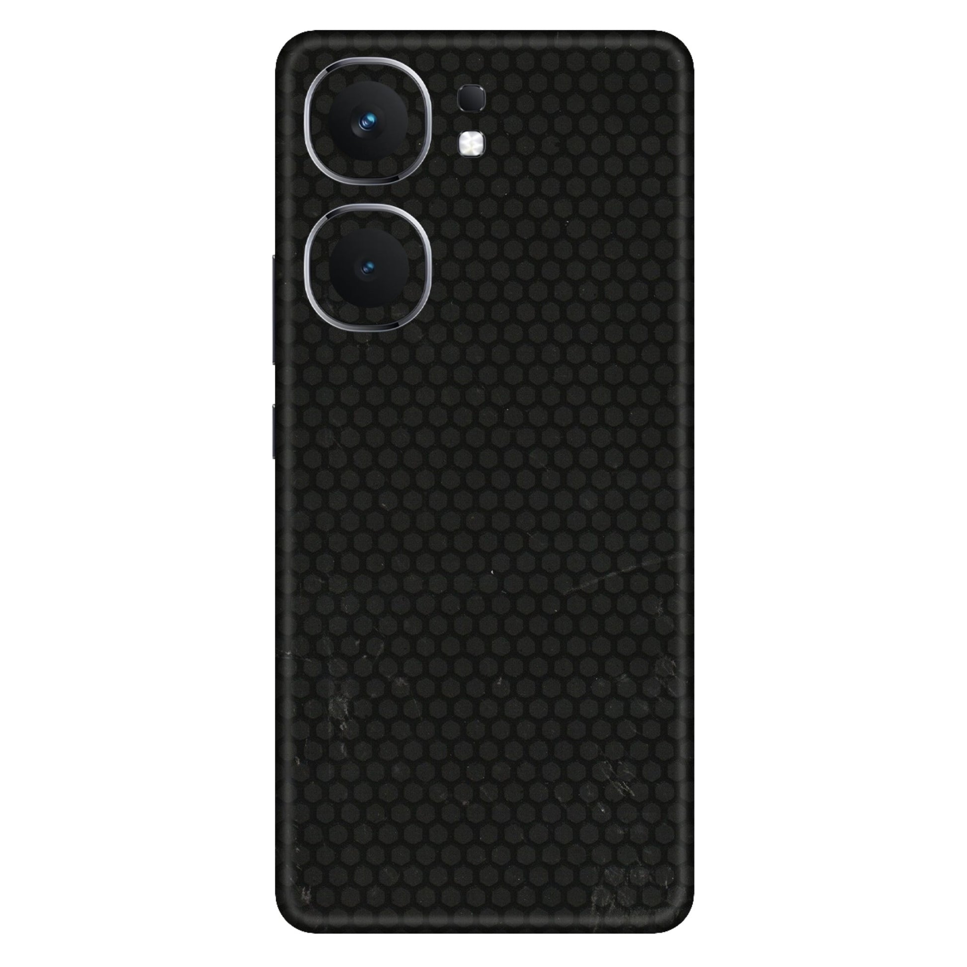 IQOO Phone Skins (All Models) - Black honeycomb - 3D Embossed Finish (L-114) IQOO Neo 9 Pro