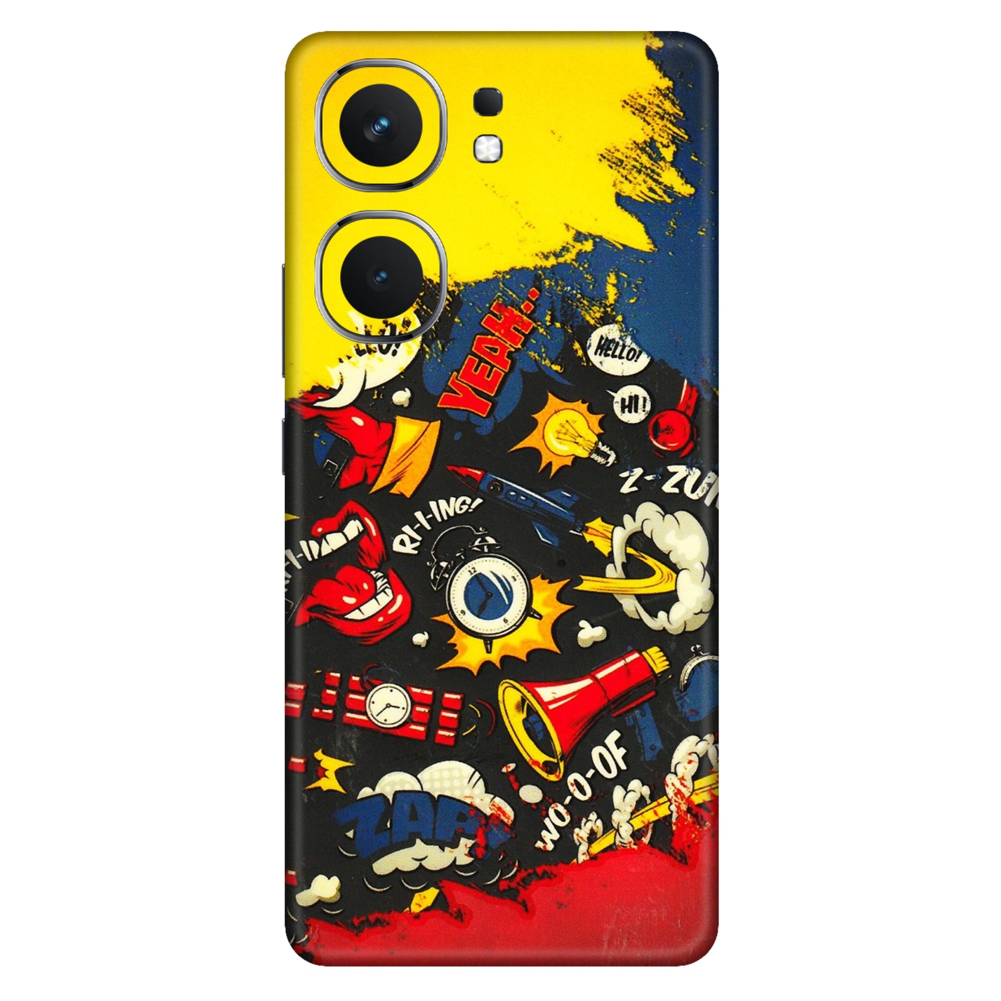 IQOO Phone Skins (All Models) - Pacific Doodle Art - 3D Embossed Finish (L-120) IQOO Neo 9 Pro