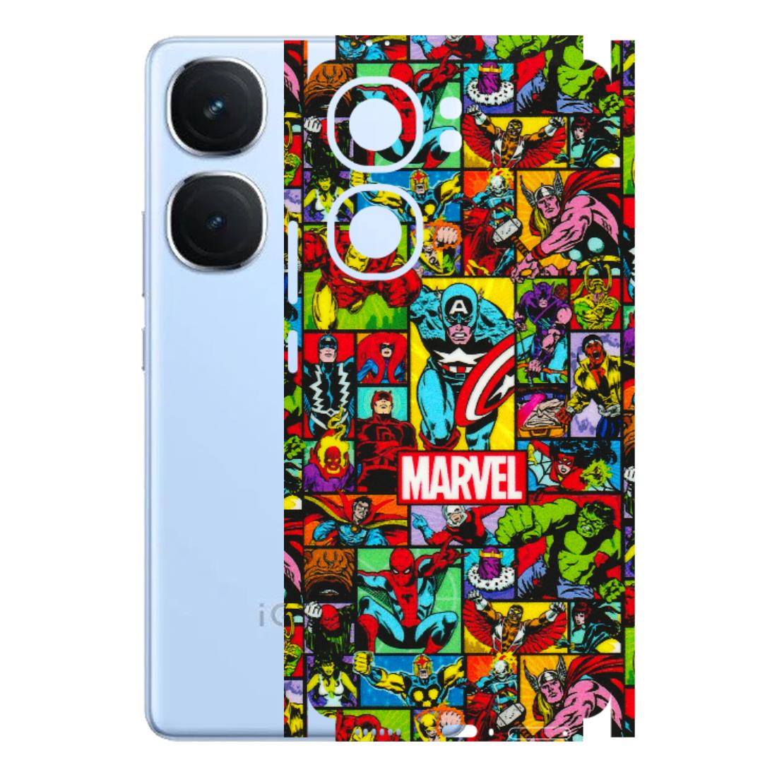 IQOO Phone Skins (All Models) - MARVELOUS Comic Characters - 3D Embossed Finish (L-129) IQOO Neo 9 Pro