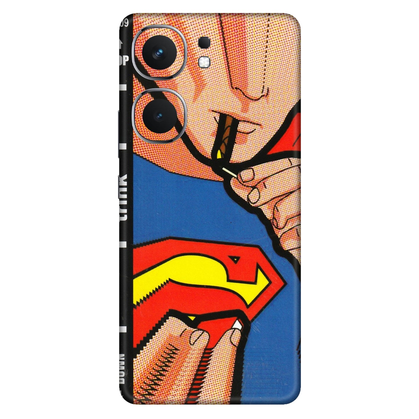 IQOO Phone Skins (All Models) - Superman Sutta - 3D Embossed Finish (L-130) IQOO Neo 9 Pro