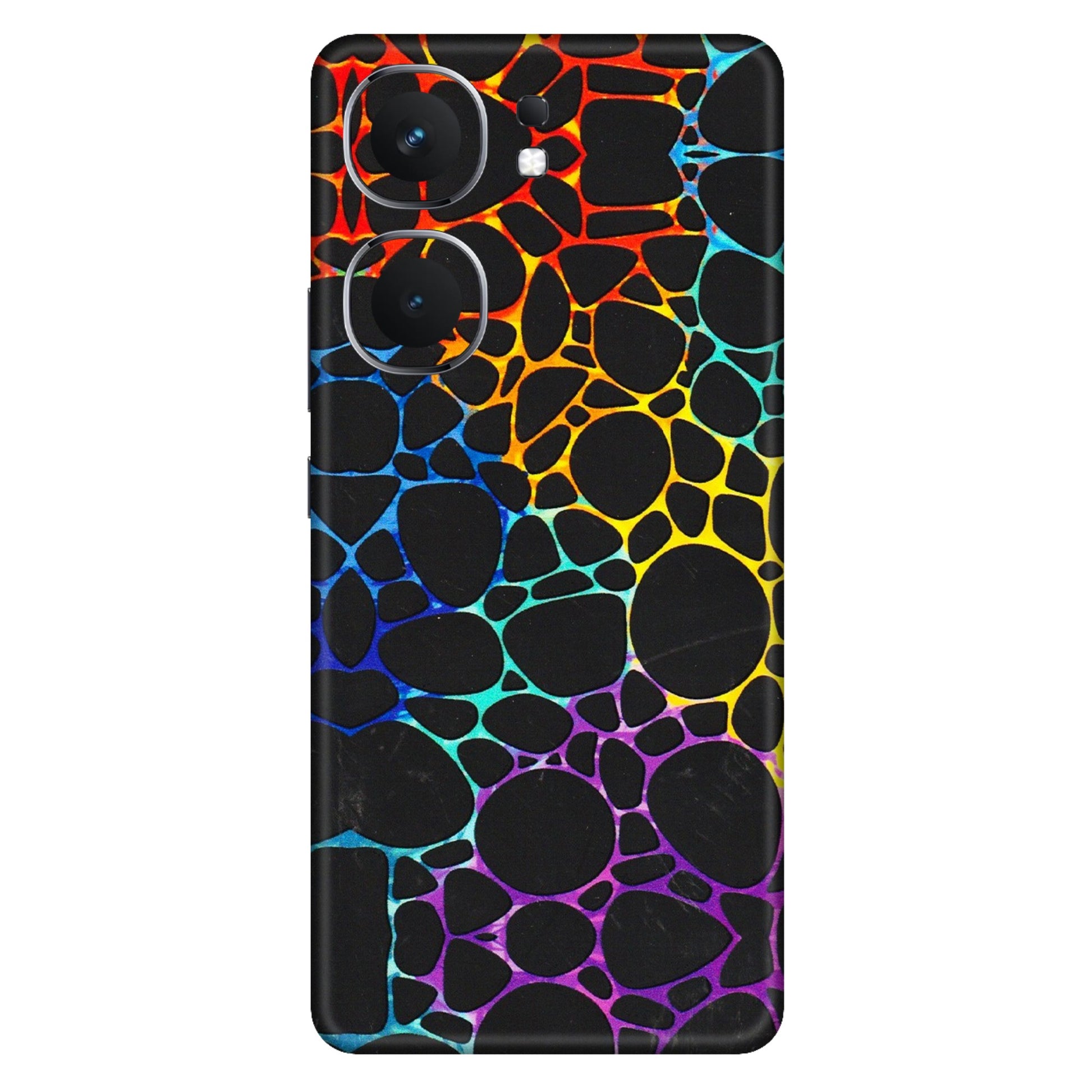 IQOO Phone Skins (All Models) - Abstract Art MultiColour - 3D Embossed Finish (L-133) IQOO Neo 9 Pro