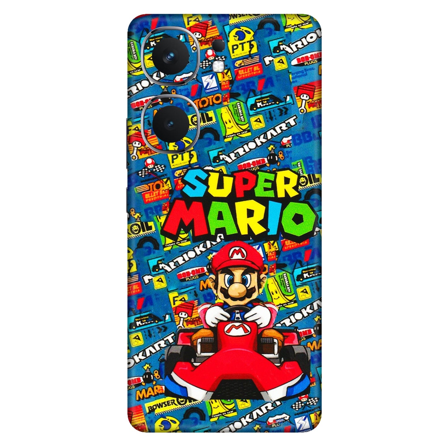 IQOO Phone Skins (All Models) - Super Mario Kart - 3D Embossed Finish (L-140) IQOO Neo 9 Pro