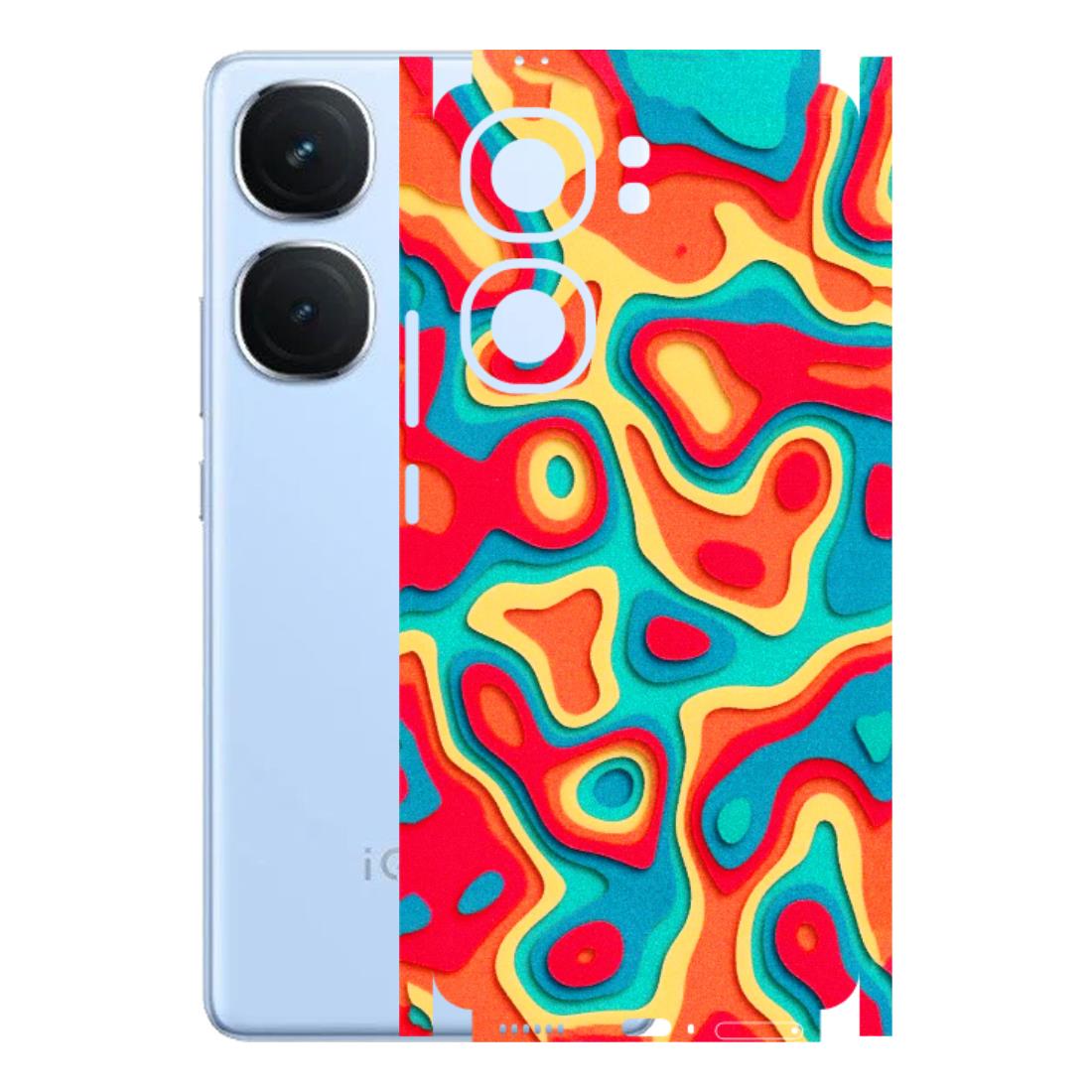 IQOO Phone Skins (All Models) - Abstract Swirl - 3D Embossed Finish (L-150) IQOO Neo 9 Pro