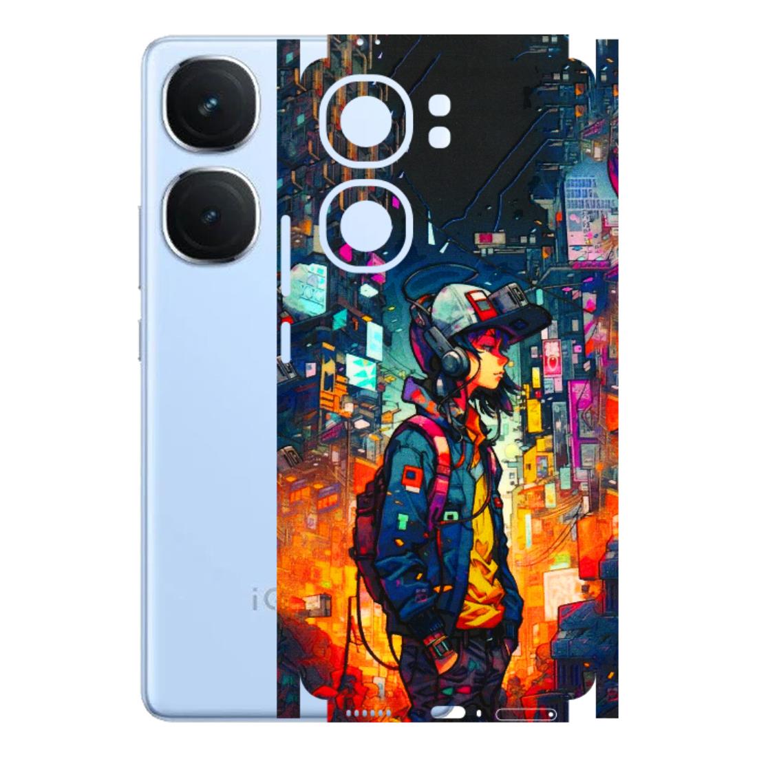 IQOO Phone Skins (All Models) - Street Anime Guy - 3D Embossed Finish (L-158) IQOO Neo 9 Pro
